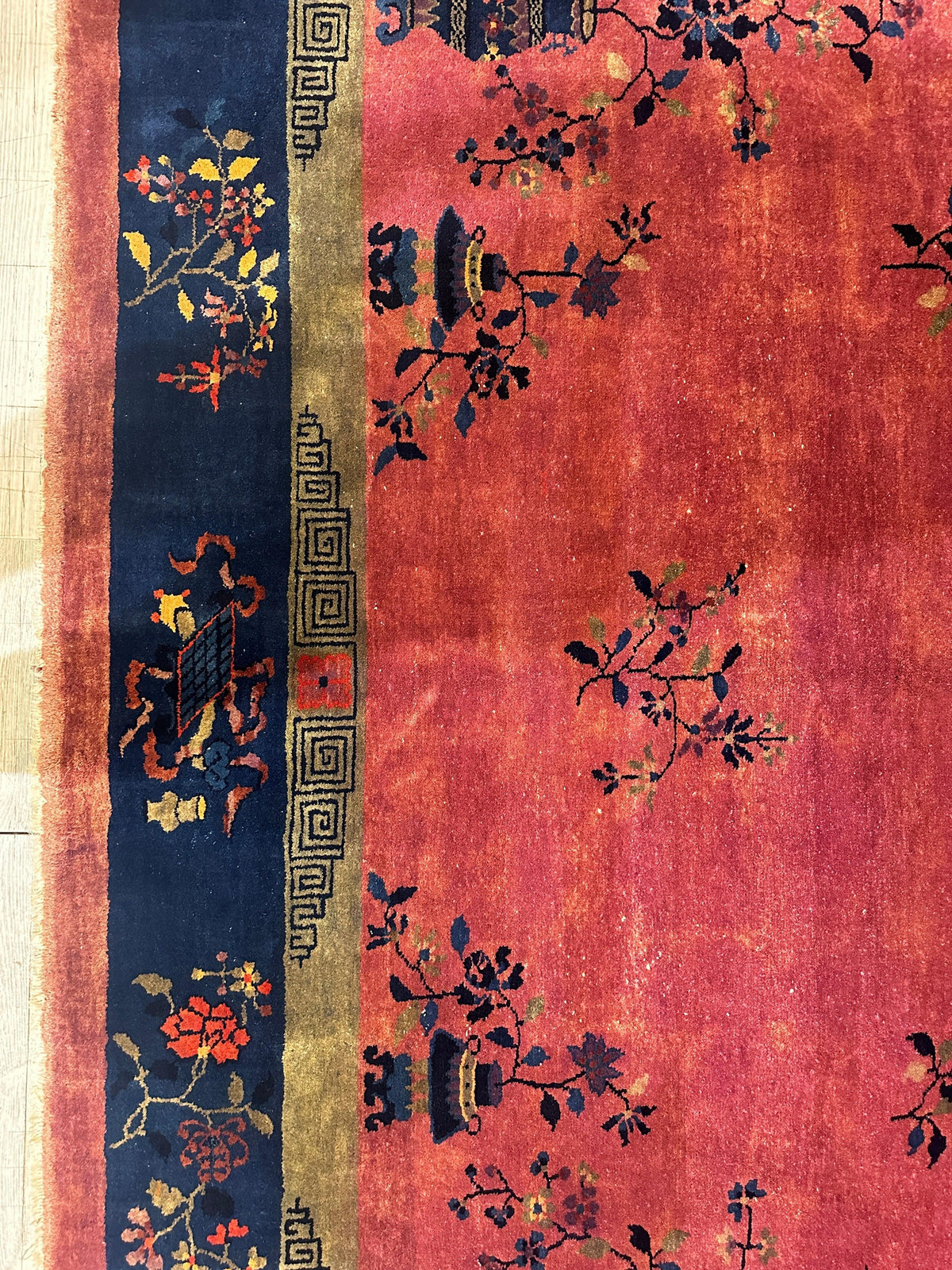 Rugistan Antique Nicholas Chinese Art Deco Rug - 8'2" X 9'9" - Area rug
