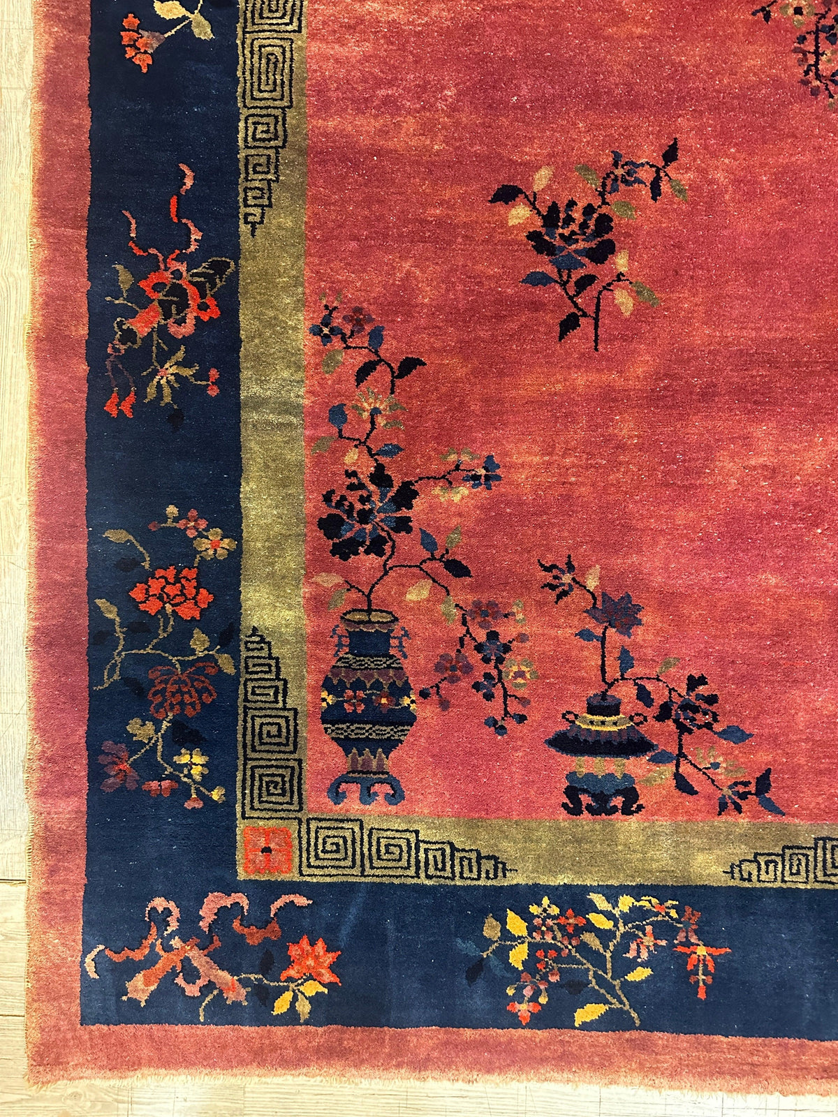 Rugistan Antique Nicholas Chinese Art Deco Rug - 8'2" X 9'9" - Area rug
