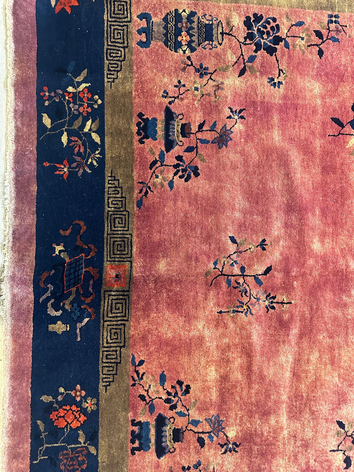 Rugistan Antique Nicholas Chinese Art Deco Rug - 8'2" X 9'9" - Area rug