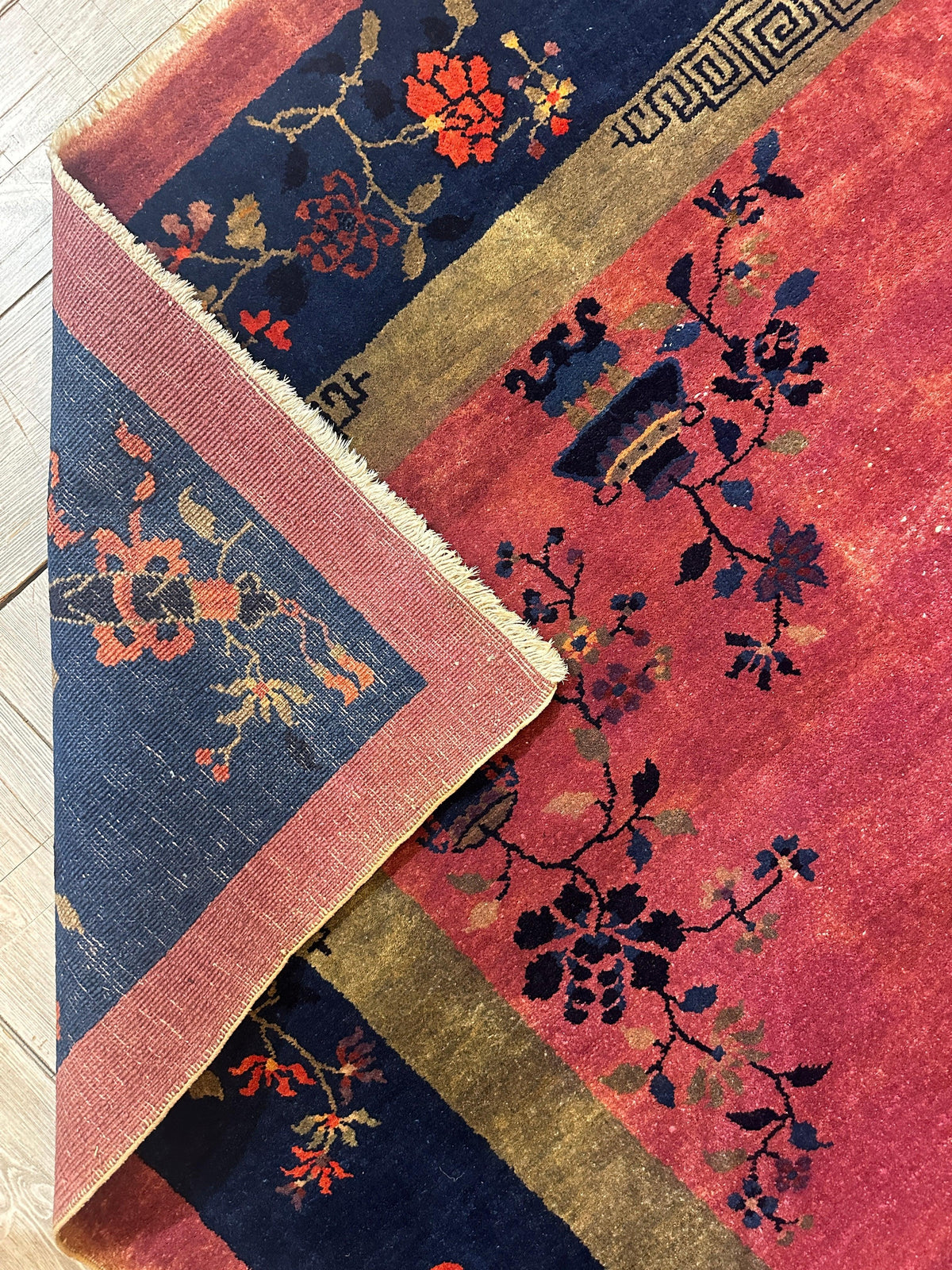 Rugistan Antique Nicholas Chinese Art Deco Rug - 8'2" X 9'9" - Area rug