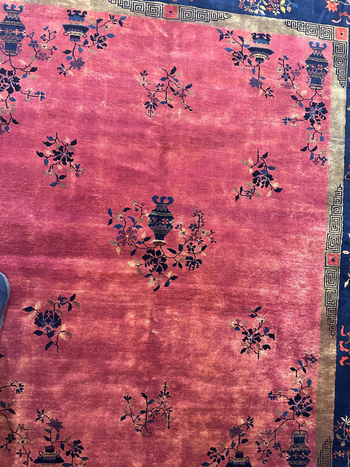 Rugistan Antique Nicholas Chinese Art Deco Rug - 8'2" X 9'9" - Area rug