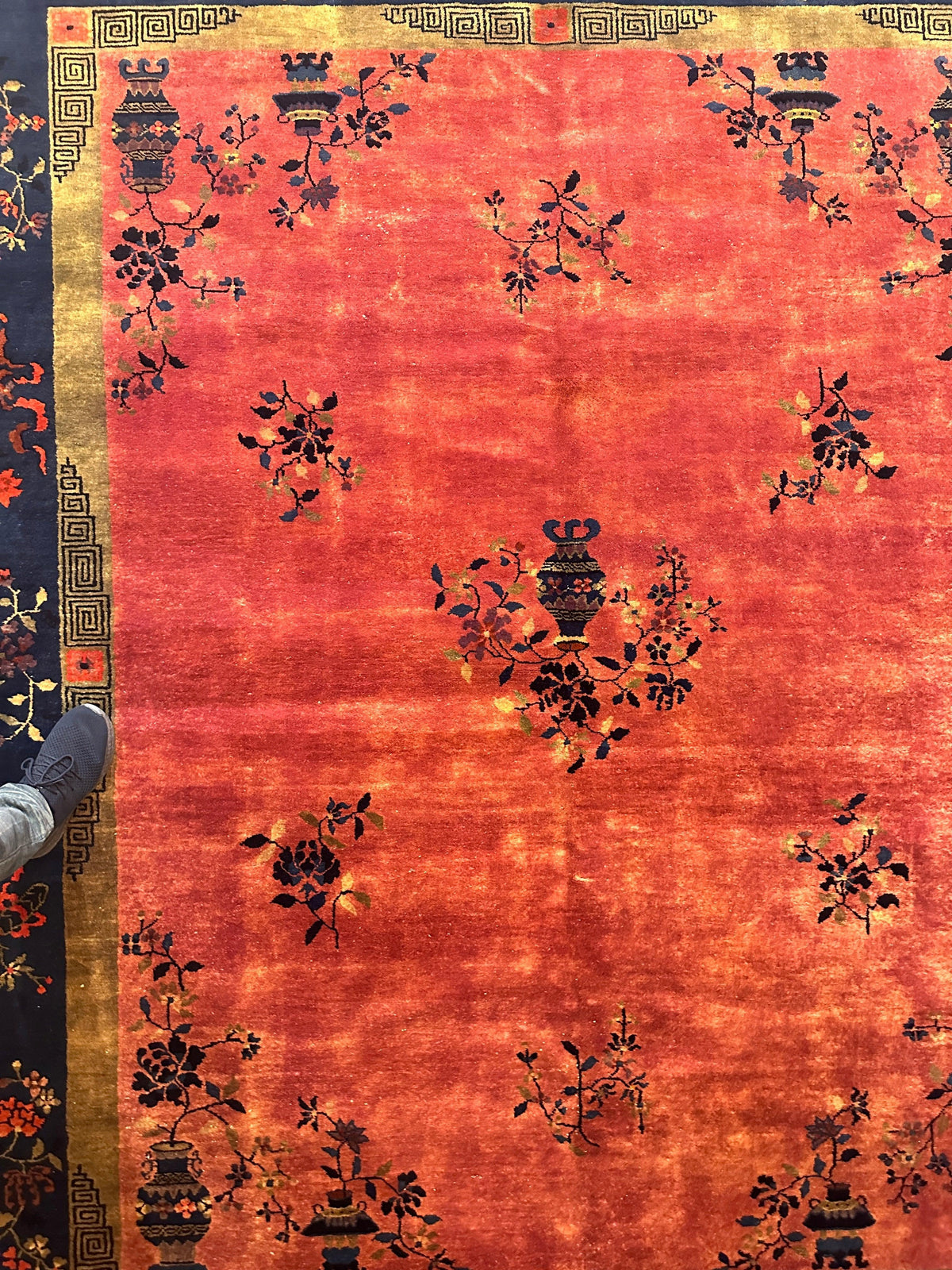 Rugistan Antique Nicholas Chinese Art Deco Rug - 8'2" X 9'9" - Area rug