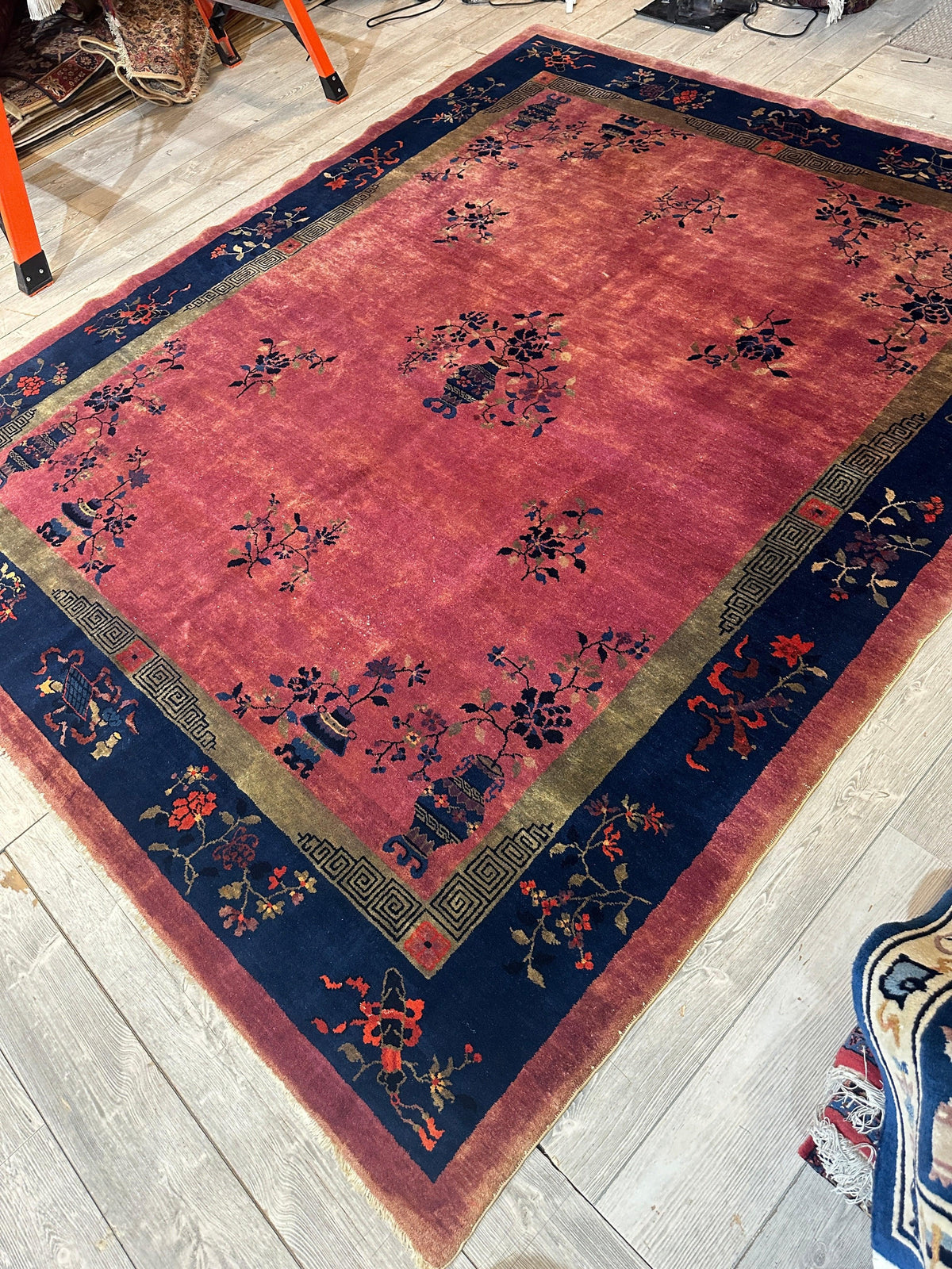 Rugistan Antique Nicholas Chinese Art Deco Rug - 8'2" X 9'9" - Area rug