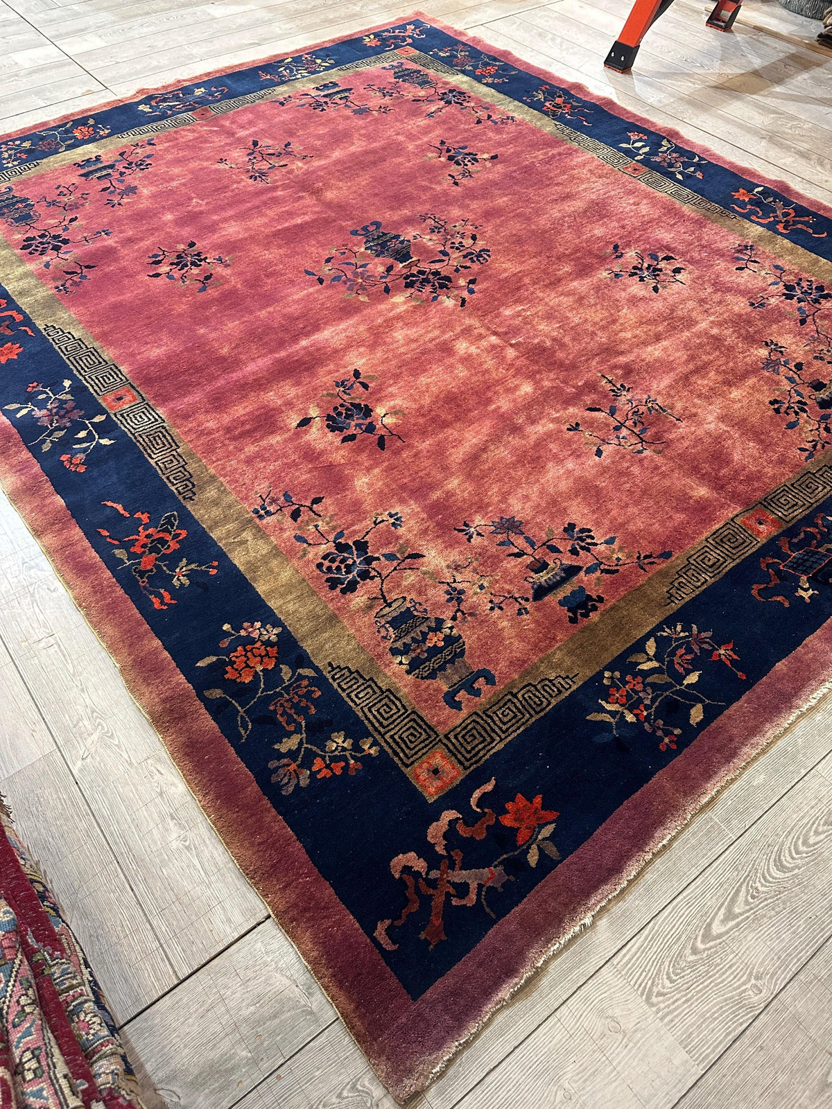 Rugistan Antique Nicholas Chinese Art Deco Rug - 8'2" X 9'9" - Area rug