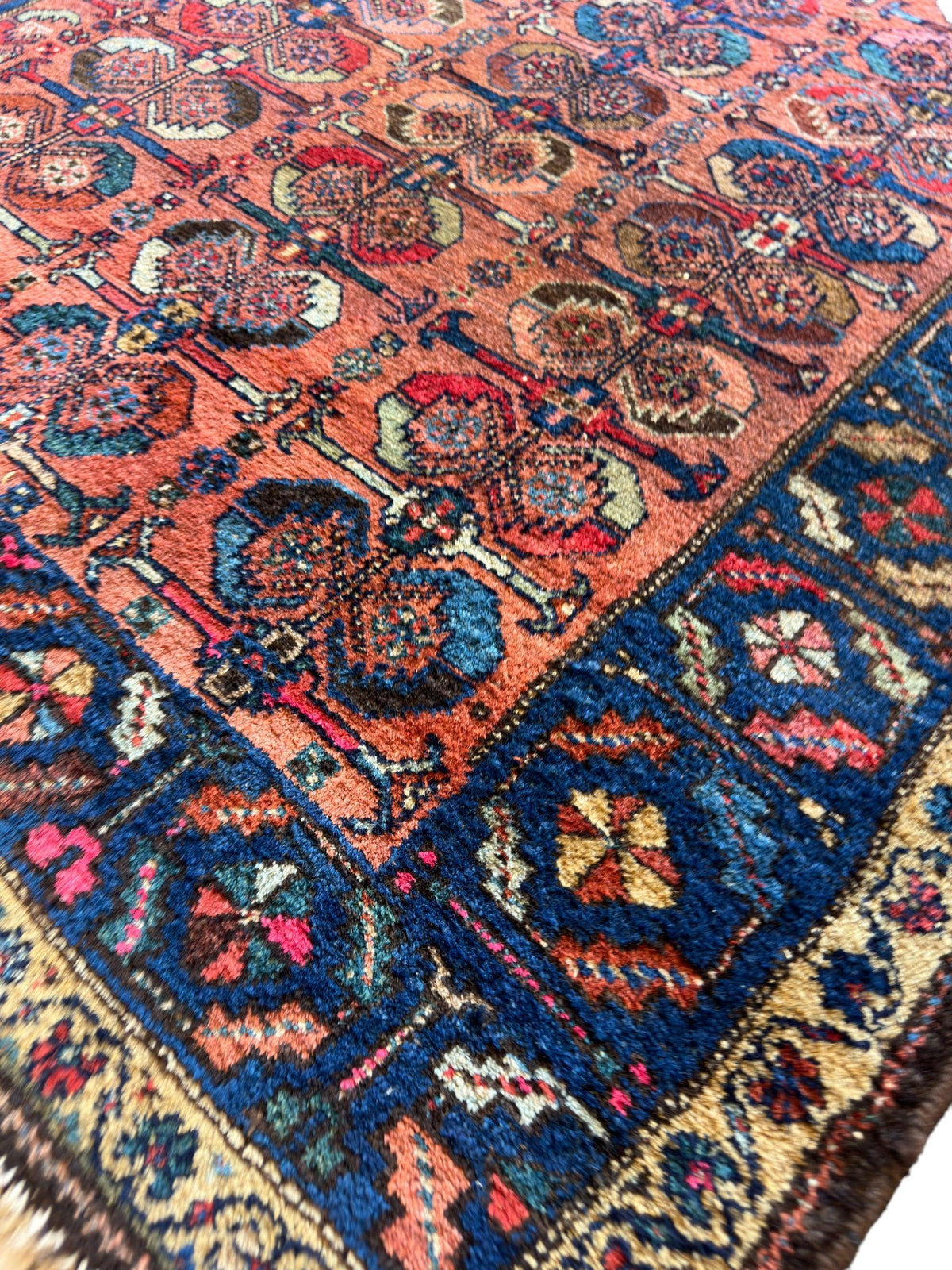 Rugistan Antique One of Kind Persian Hamedan Enjelas Rug 3’11” x 4’4” - Antique Rug