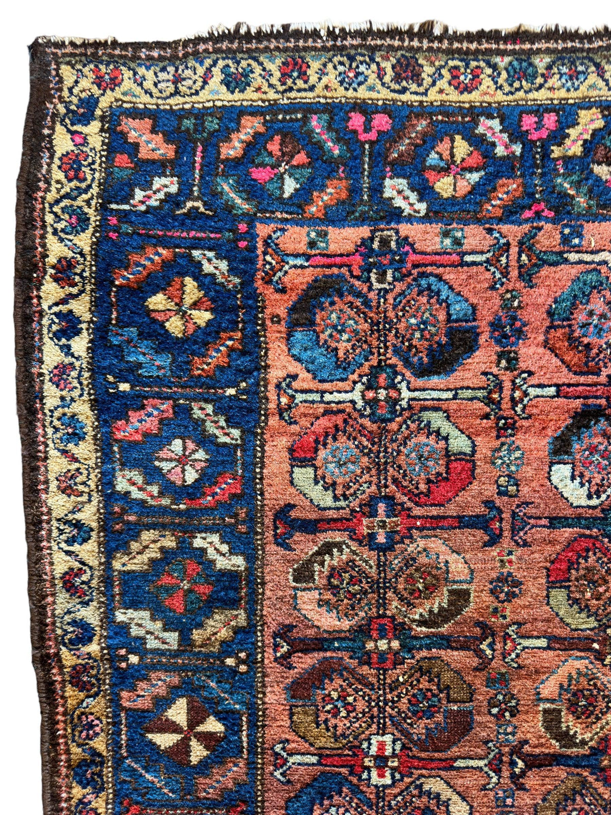 Rugistan Antique One of Kind Persian Hamedan Enjelas Rug 3’11” x 4’4” - Antique Rug