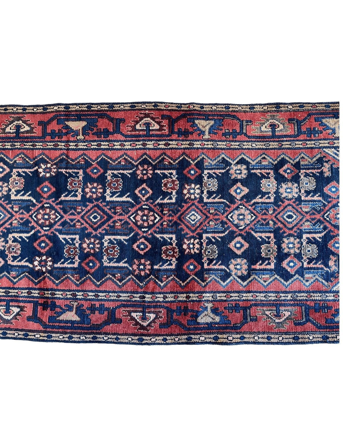 Rugistan Antique Vegetable Dye Malayer Persian Runner Rug 3x10’4”