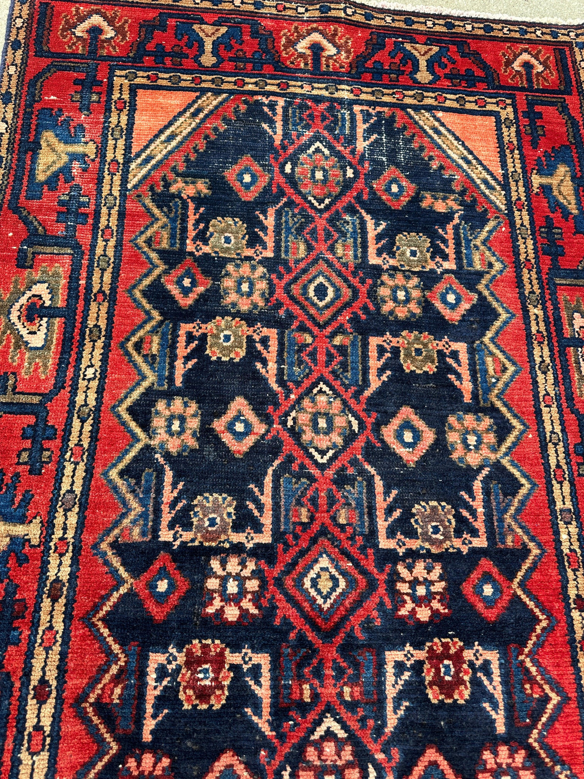 Rugistan Antique Vegetable Dye Malayer Persian Runner Rug 3x10’4”