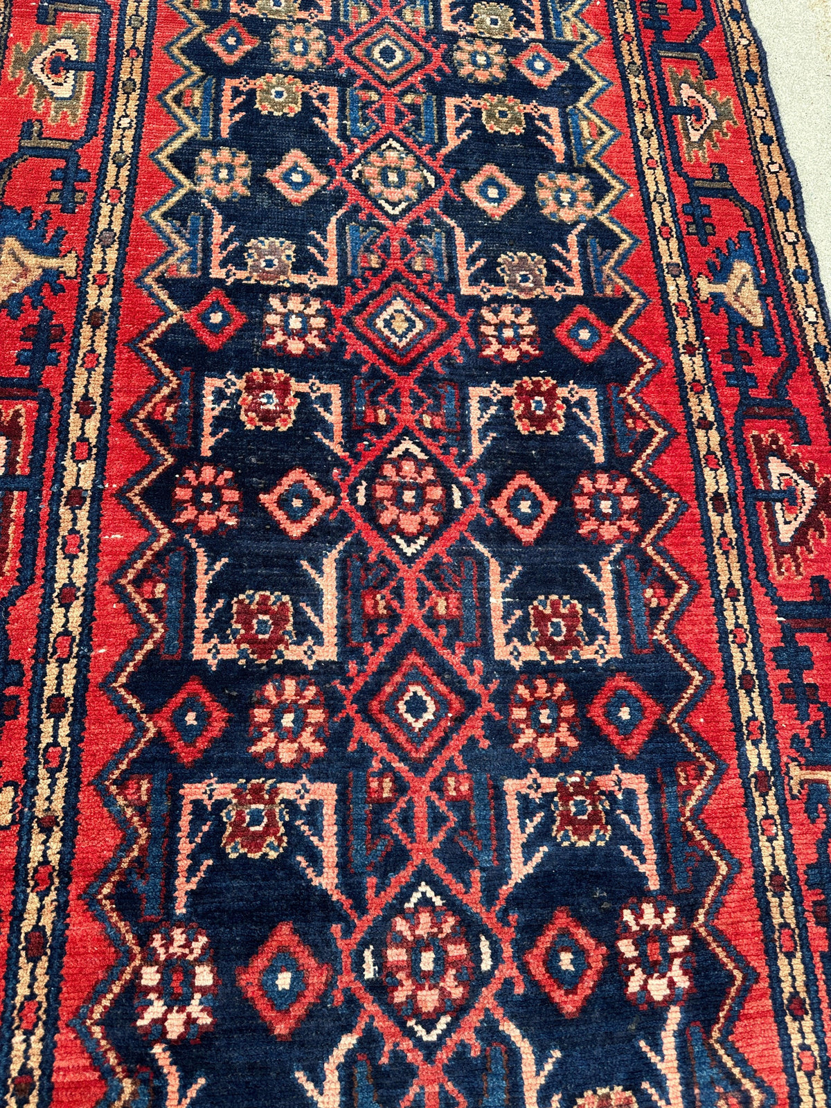 Rugistan Antique Vegetable Dye Malayer Persian Runner Rug 3x10’4”