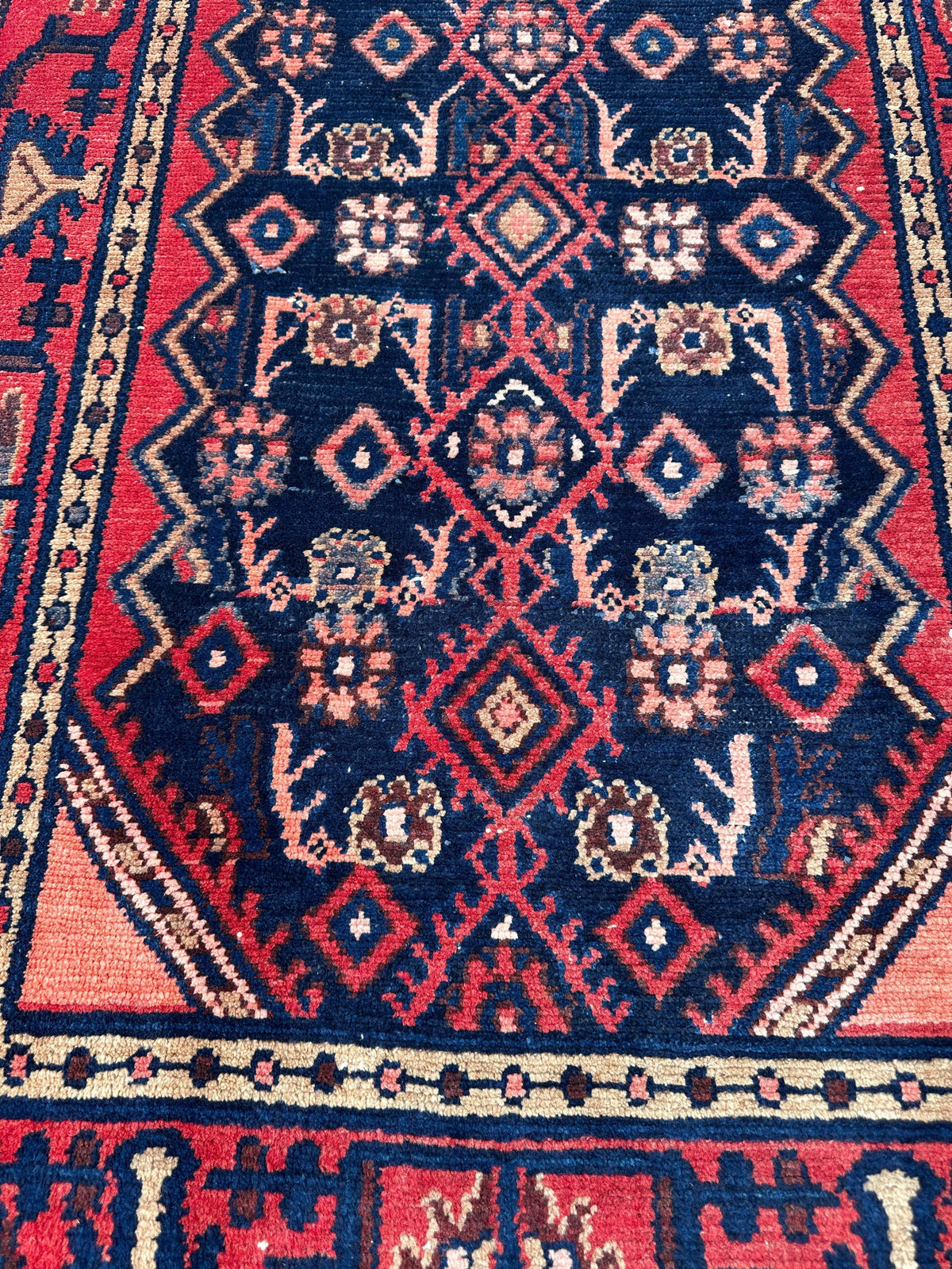 Rugistan Antique Vegetable Dye Malayer Persian Runner Rug 3x10’4”