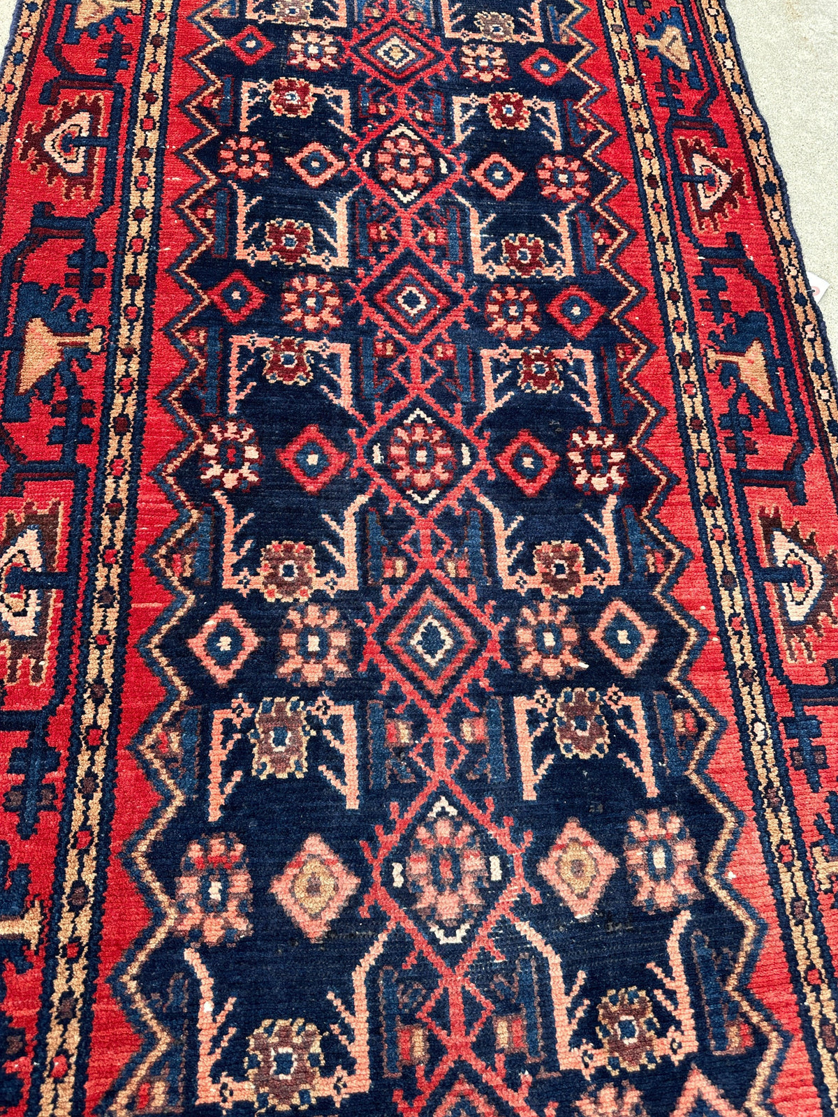 Rugistan Antique Vegetable Dye Malayer Persian Runner Rug 3x10’4”