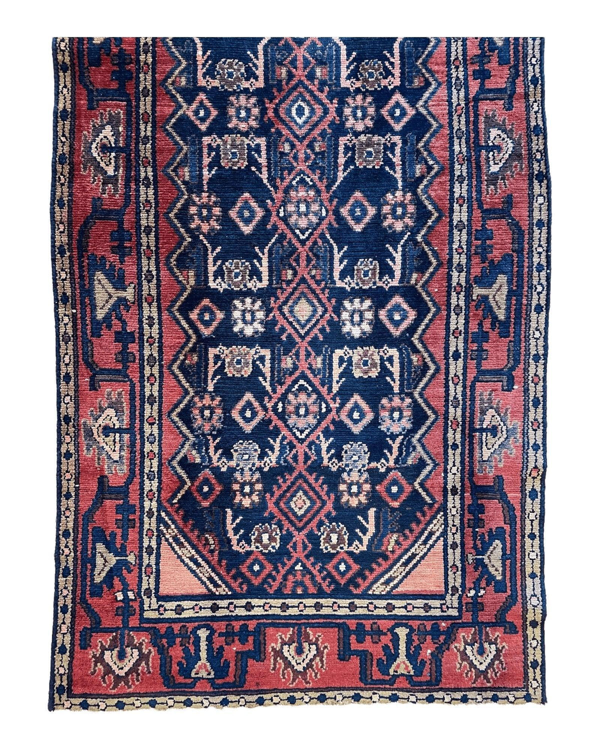 Rugistan Antique Vegetable Dye Malayer Persian Runner Rug 3x10’4”