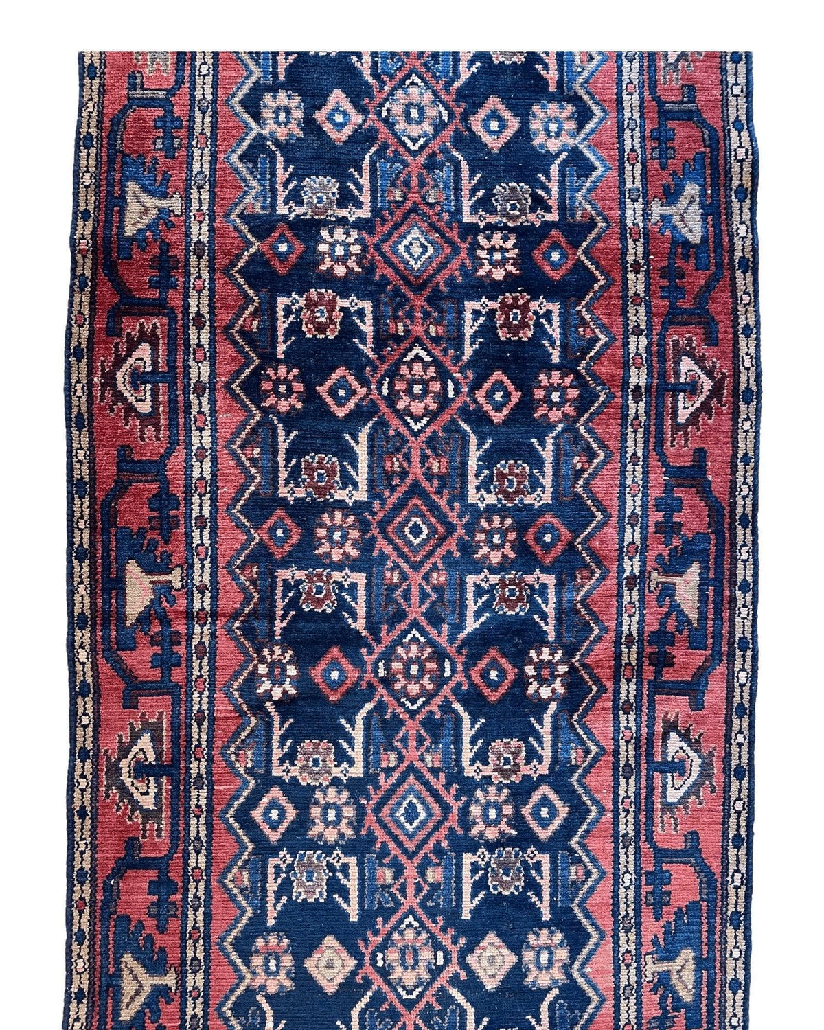 Rugistan Antique Vegetable Dye Malayer Persian Runner Rug 3x10’4”