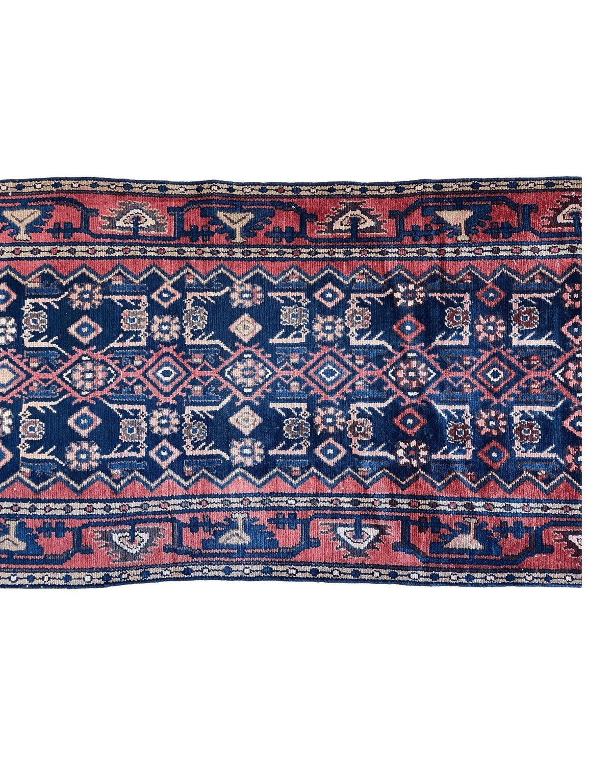 Rugistan Antique Vegetable Dye Malayer Persian Runner Rug 3x10’4”