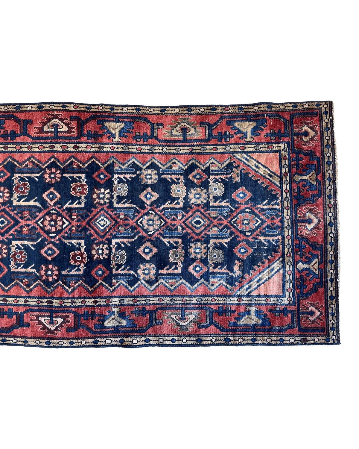 Rugistan Antique Vegetable Dye Malayer Persian Runner Rug 3x10’4”
