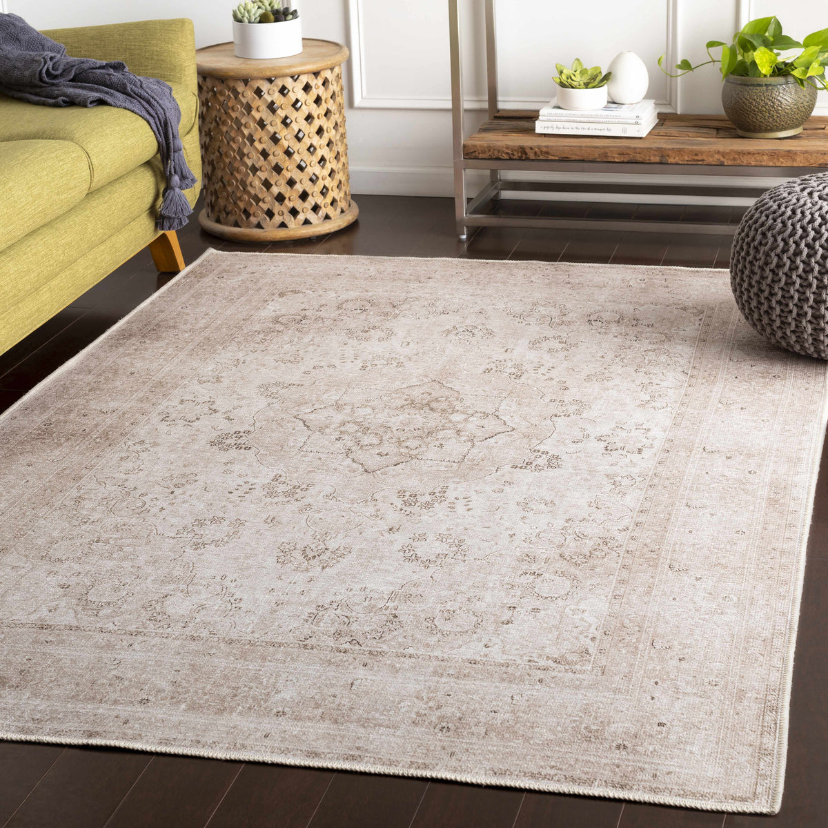 Boutique Rugs Bethany Vintage Flat Pile Washable Rug - Rugs