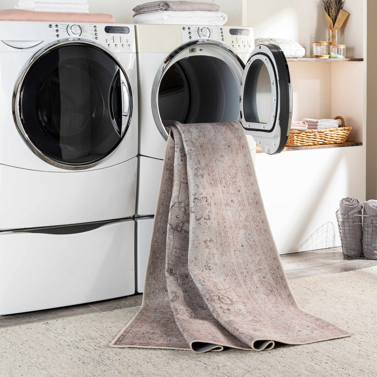 Boutique Rugs Bethany Vintage Flat Pile Washable Rug - Rugs
