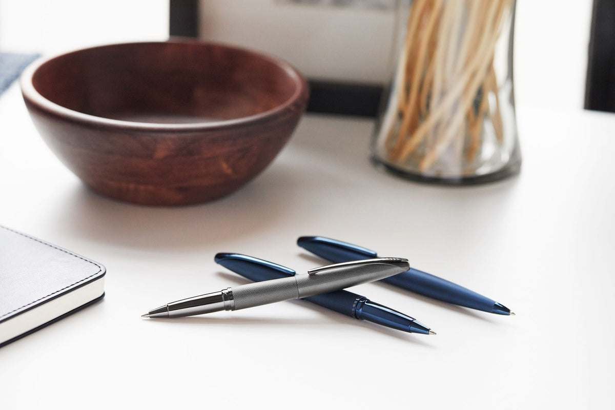 ATX® Sandblasted Dark Blue Ballpoint Pen