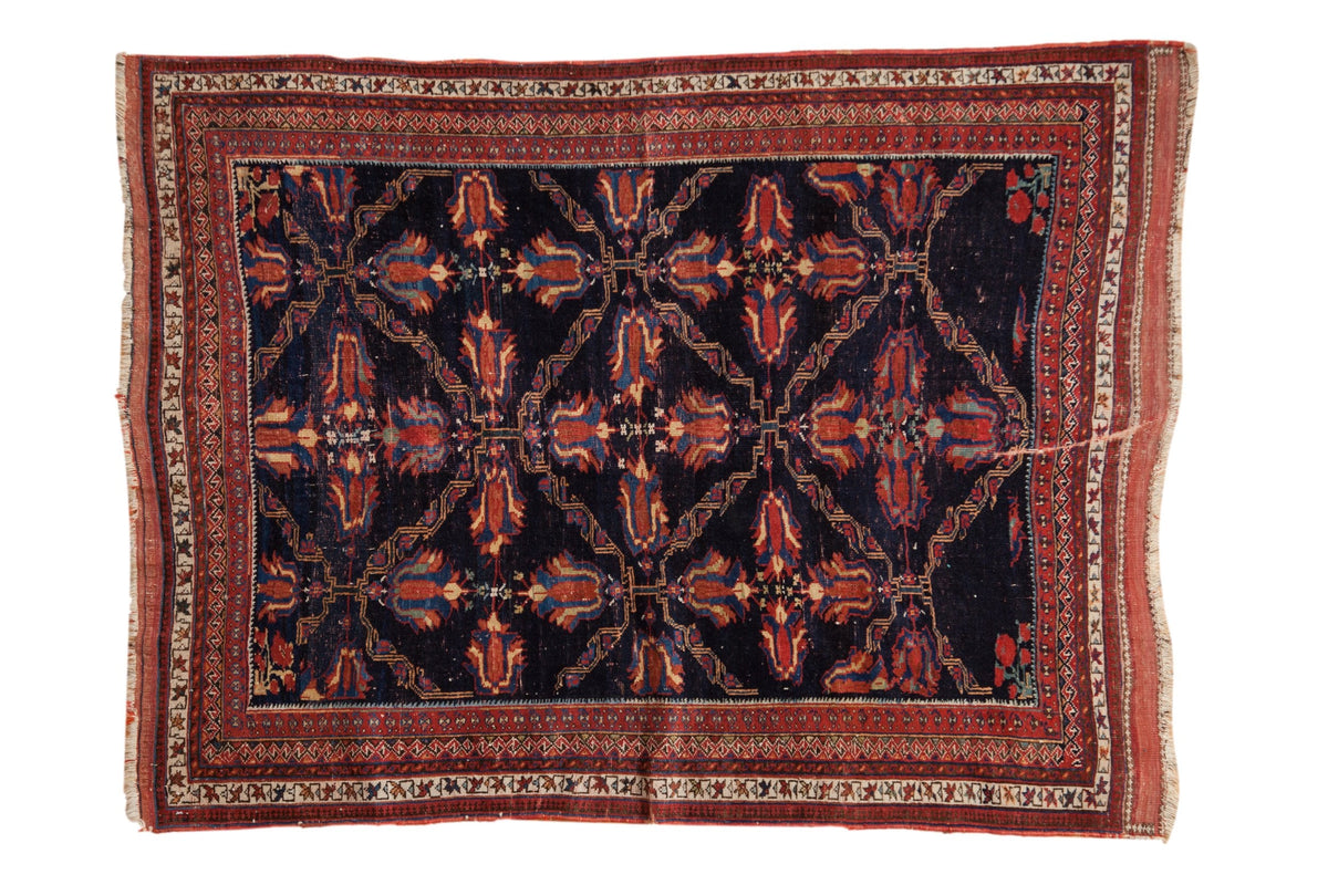 Old New House® 4x5.5 Antique Fine Afshar Rug - Sold
