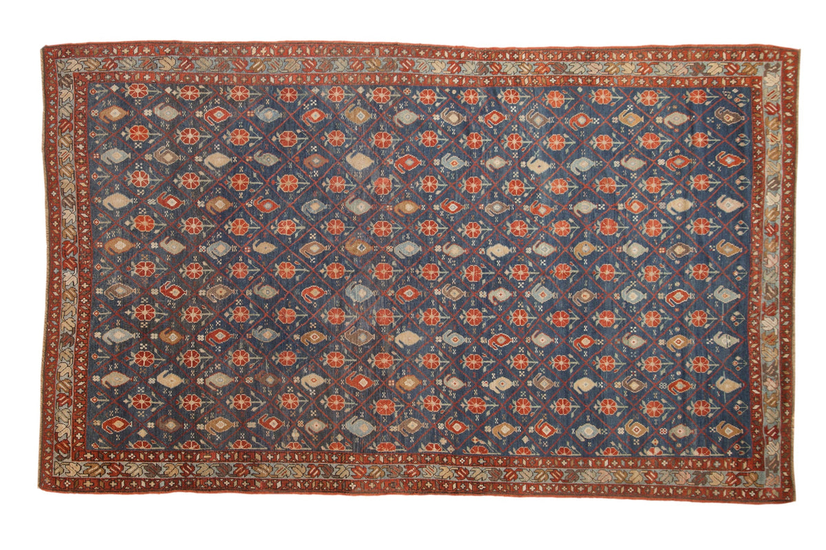 Old New House® 6.5x10.5 Antique Distressed Kurdish Carpet - Rugs