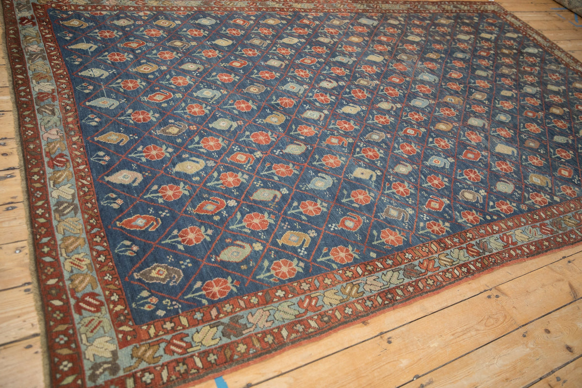 Old New House® 6.5x10.5 Antique Distressed Kurdish Carpet - Rugs