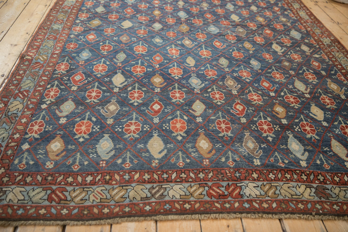 Old New House® 6.5x10.5 Antique Distressed Kurdish Carpet - Rugs