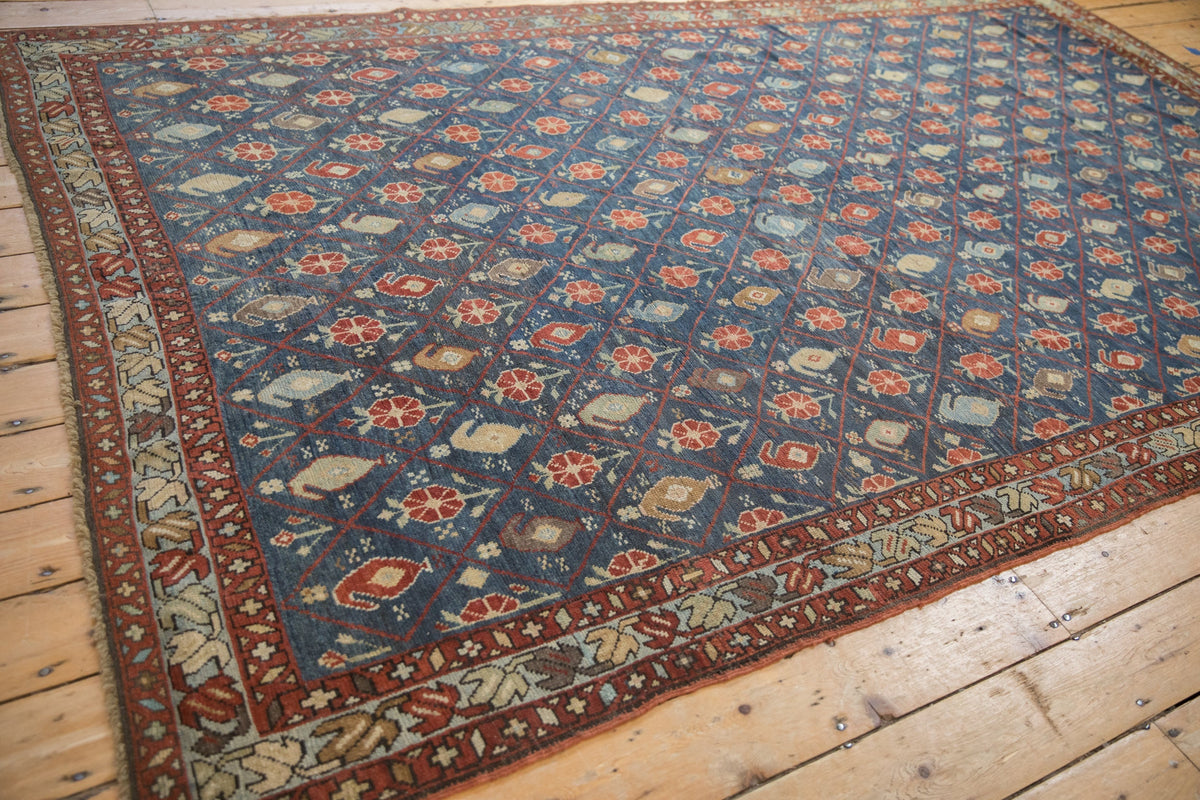 Old New House® 6.5x10.5 Antique Distressed Kurdish Carpet - Rugs