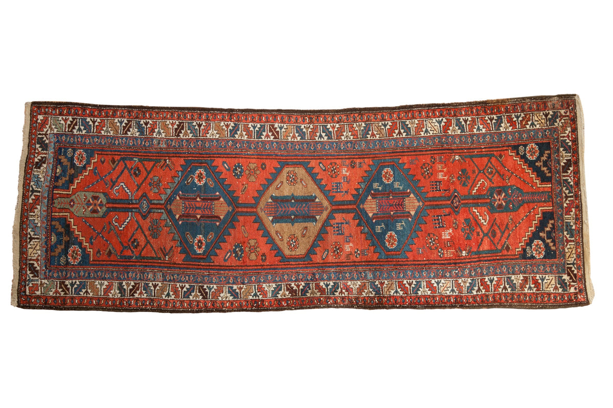 Old New House® 3.5x9 Vintage Kurdish Hamadan Rug Runner - Sold