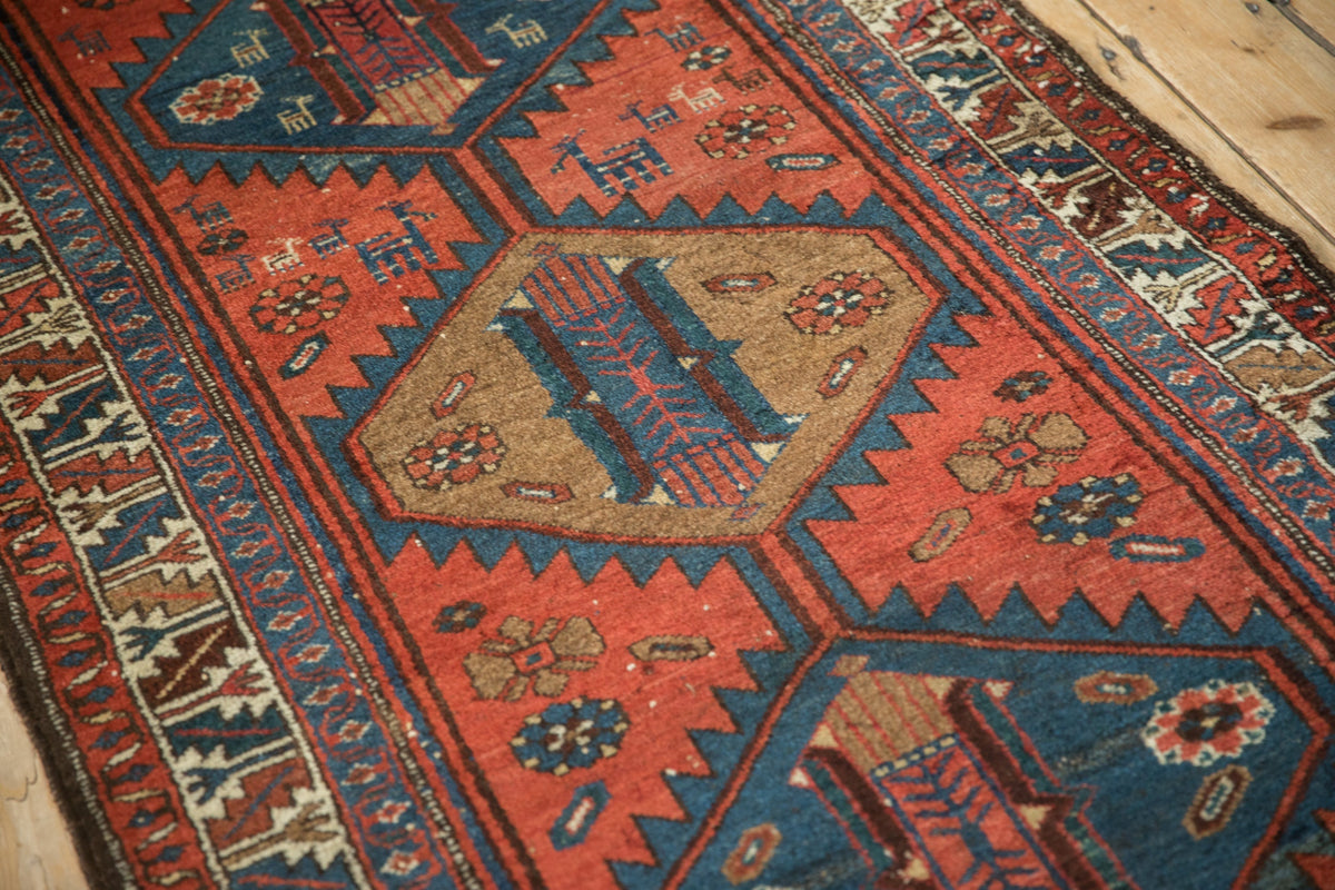 Old New House® 3.5x9 Vintage Kurdish Hamadan Rug Runner - Sold