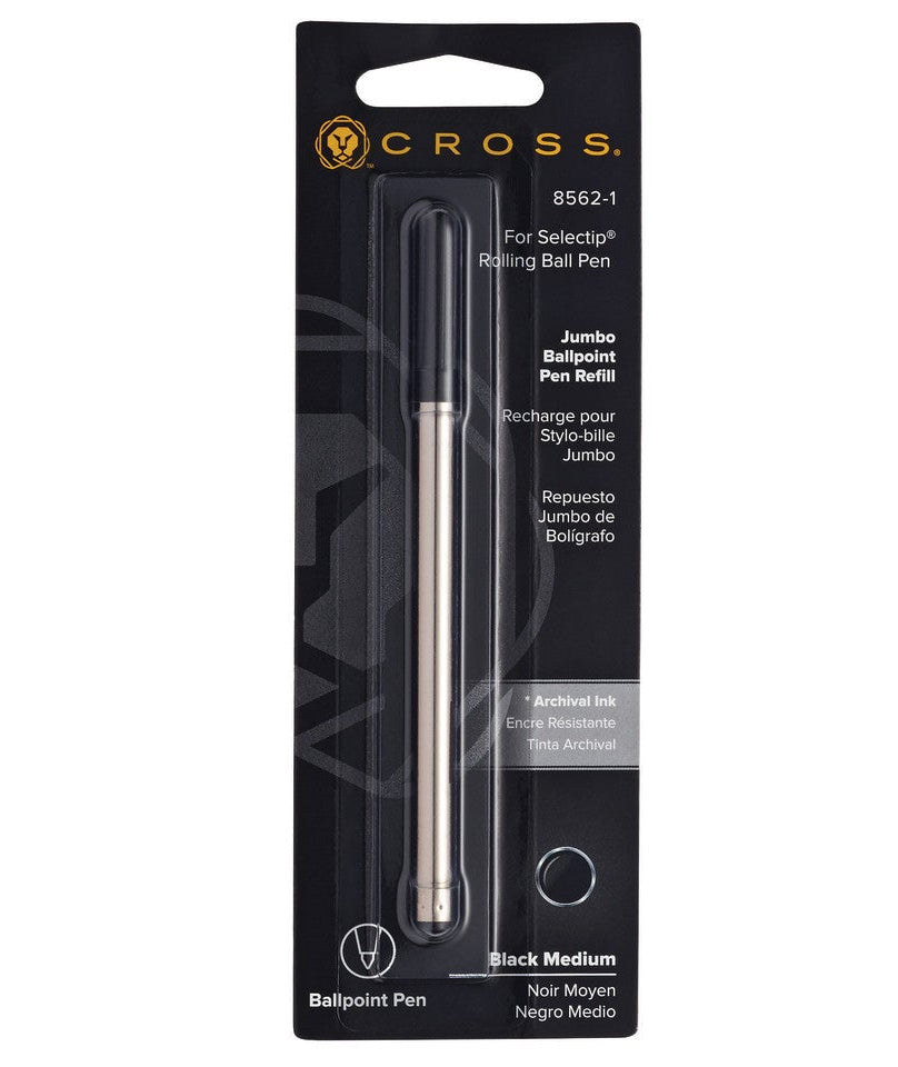 Selectip® Jumbo Ballpoint Pen Refill - Black - Medium - Single Pack