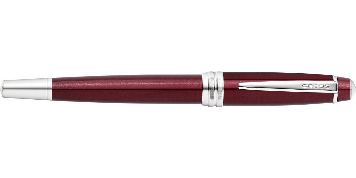 Bailey™ Red Lacquer Stainless Steel Medium Nib Fountain Pen