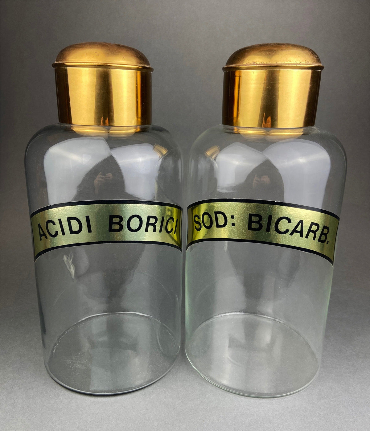 Antique Apothecary Perfume Bottles. Set of 2 Victorian Rose Water Bottles. (product 10485249638683 image 44047584723227)