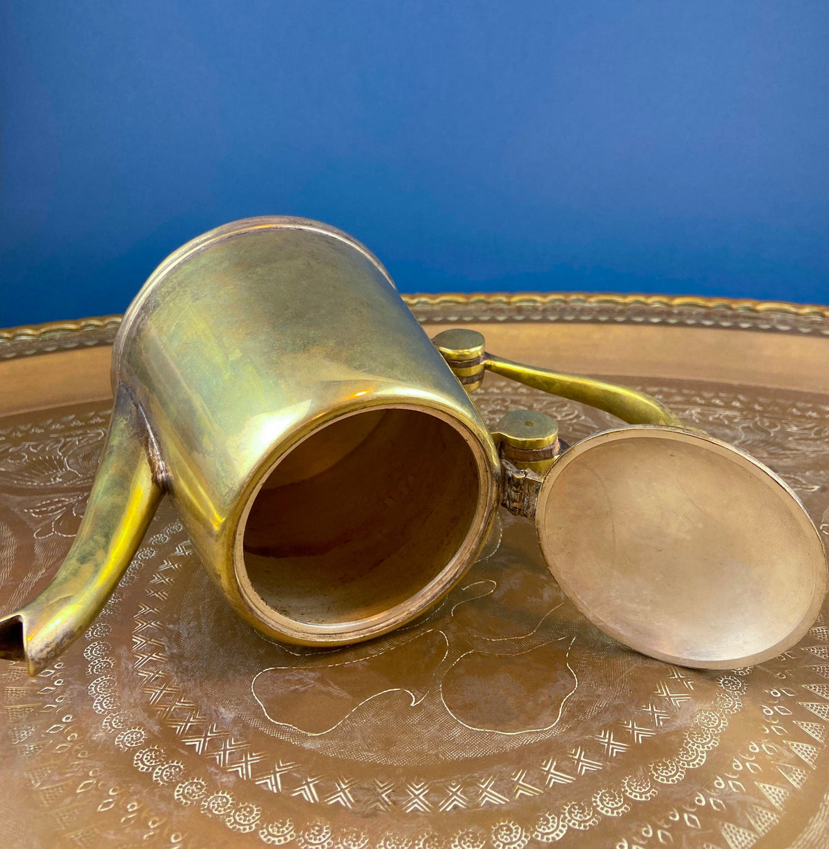 Antique Brass TeaPot or Coffee Pot. Vintage Gifts. - Teapot - by Anything Discovered (image 3 of 4) | Heavy Bass & Prosody