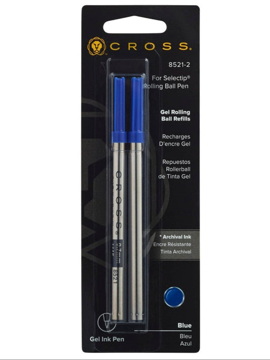 Selectip® Gel Rollerball Pen Refill - Blue - Medium - Dual Pack