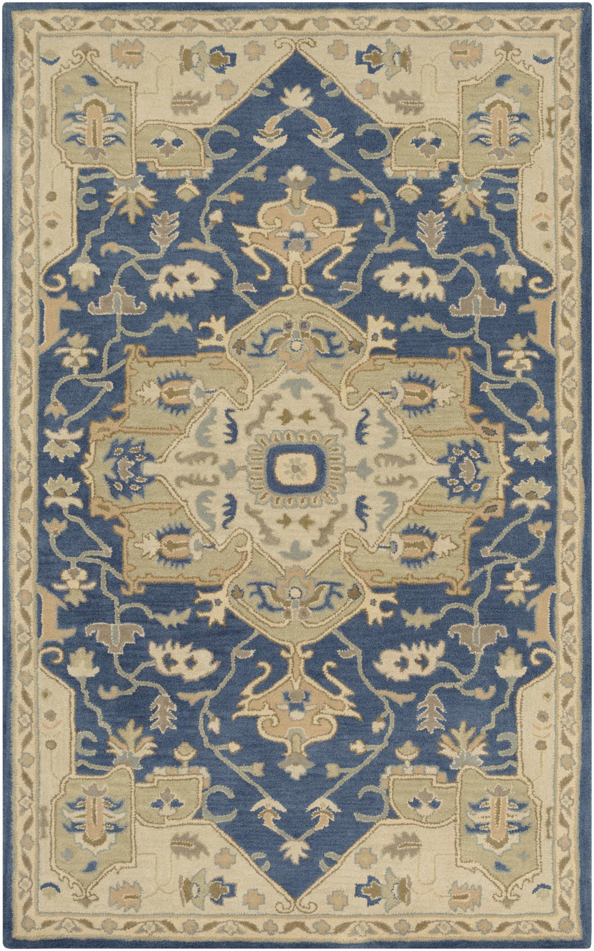 Boutique Rugs Broomfield 1145 Hand Tufted Blue Wool Rug - Rugs