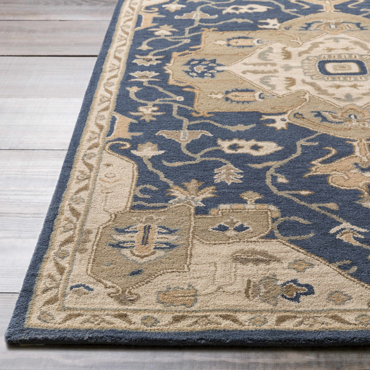 Boutique Rugs Broomfield 1145 Hand Tufted Blue Wool Rug - Rugs