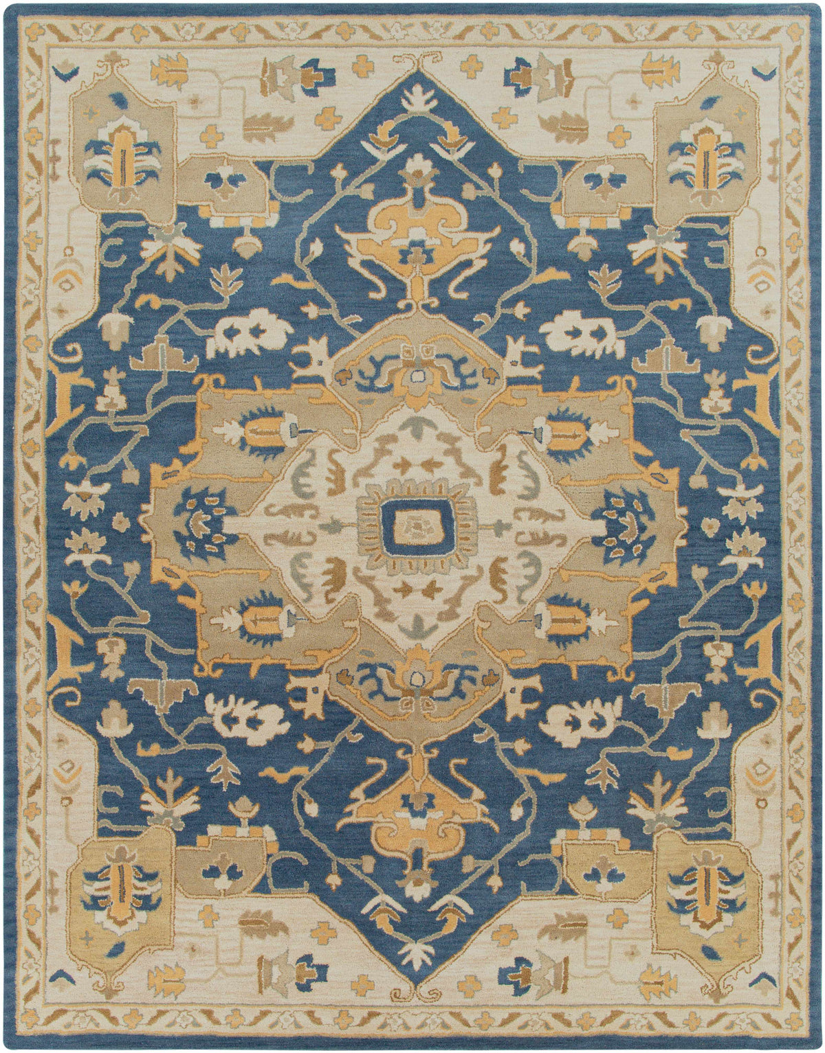 Boutique Rugs Broomfield 1145 Hand Tufted Blue Wool Rug - Rugs