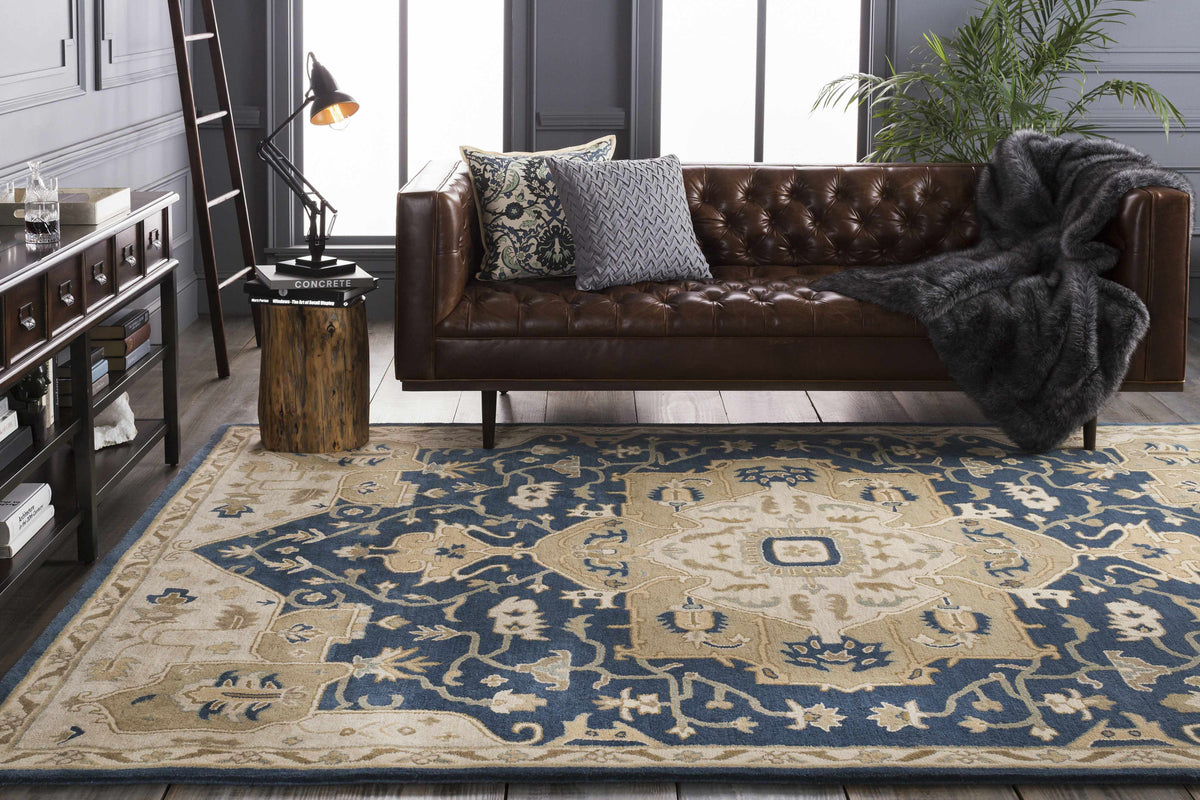 Boutique Rugs Broomfield 1145 Hand Tufted Blue Wool Rug - Rugs