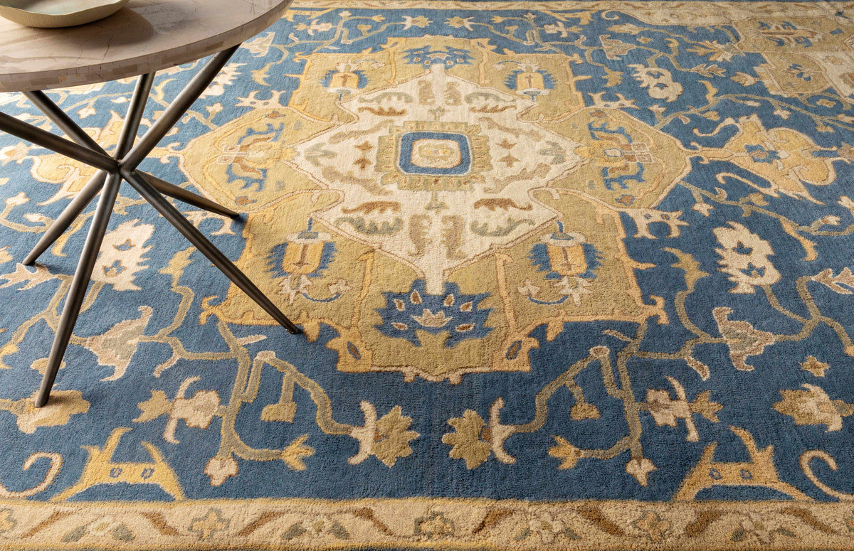 Boutique Rugs Broomfield 1145 Hand Tufted Blue Wool Rug - Rugs