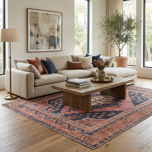 Boutique Rugs Malamote Vintage Flat Pile Washable Rug - Rugs