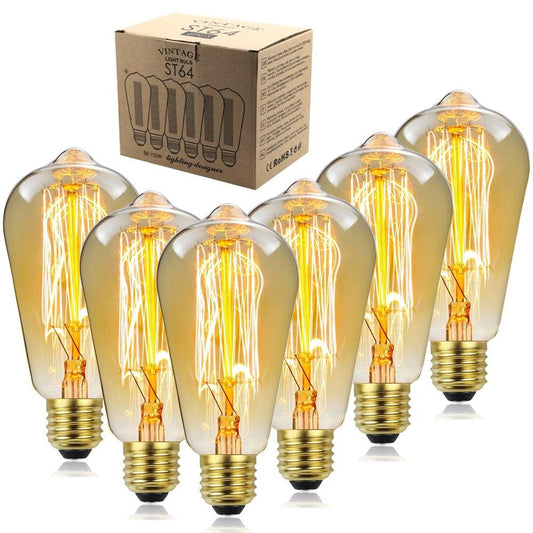 Retro Edison Light Bulb Filament Incandescent Ampoule Bulbs Antique Vintage Style Light Amber Warm (product 10485251178779)