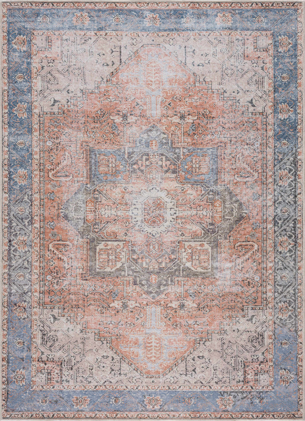 Boutique Rugs Rosman Distressed Washable Area Rug - Rugs