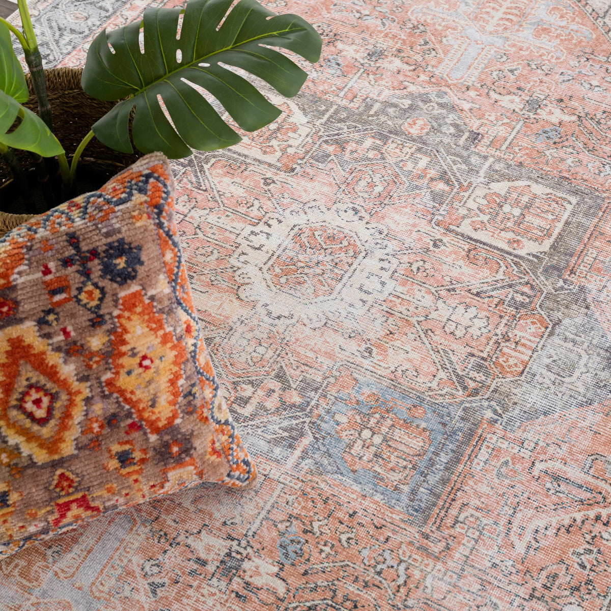 Boutique Rugs Rosman Distressed Washable Area Rug - Rugs