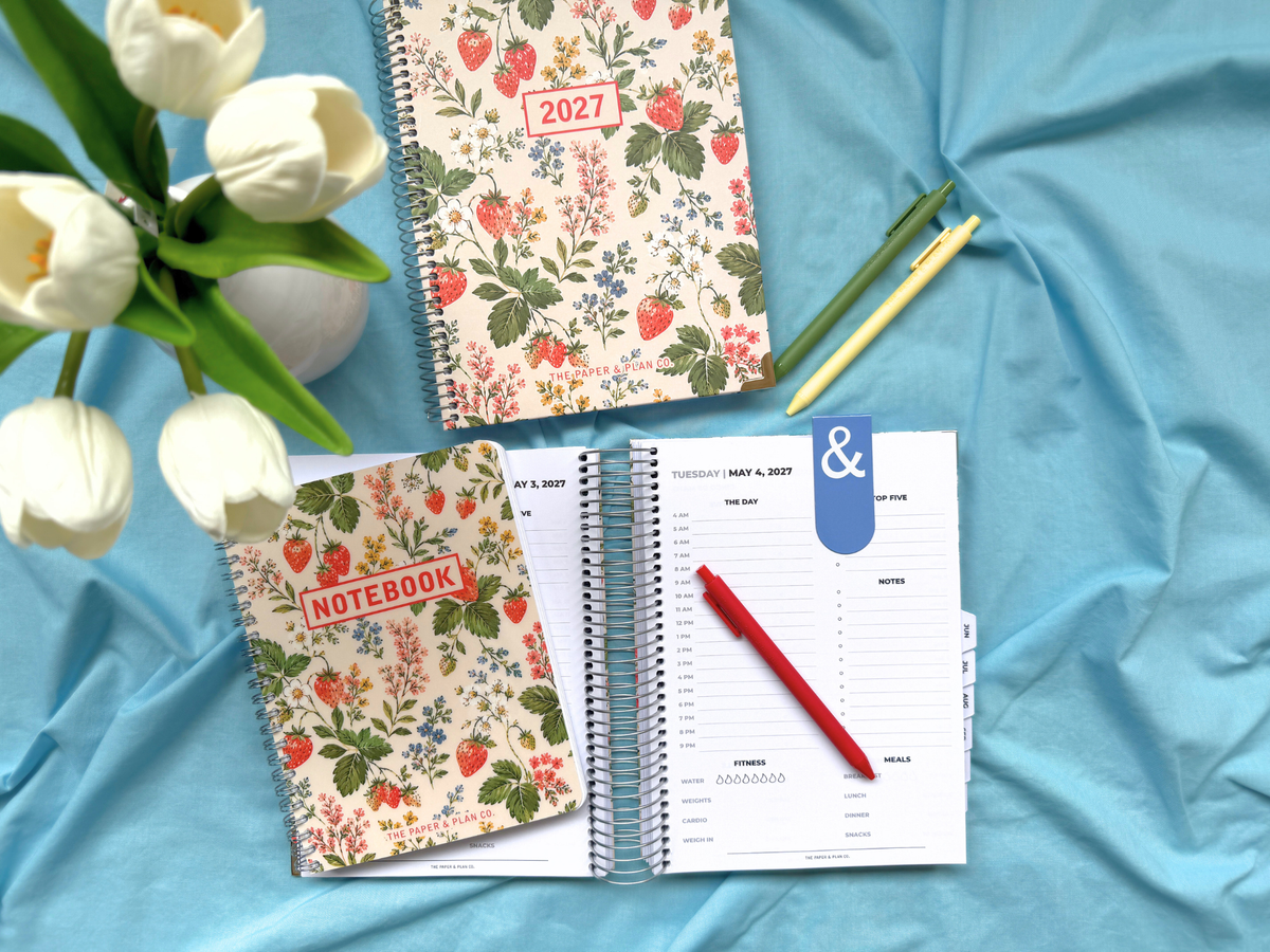 2027 Strawberry Fields Daily Planner Basic Bundle