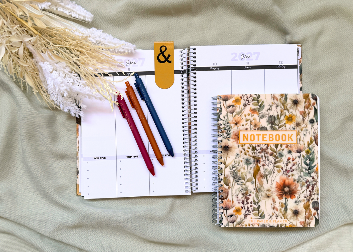 The Paper & Plan Co 2027 Wildflower Weekly Planner Premium Bundle - by The Paper & Plan Co (image 2 of 13) | Heavy Bass &
