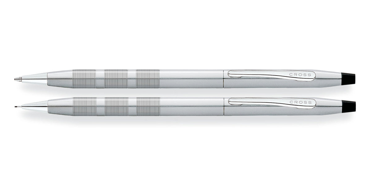 Classic Century® Satin Chrome Ballpoint Pen & 0.7MM Pencil Set